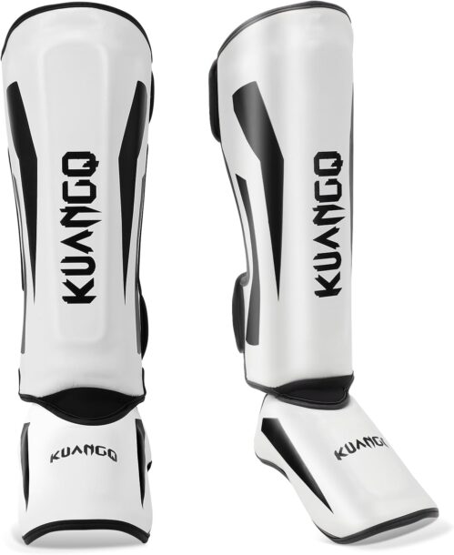 Muay Thai Shin Guards, Muay Thai Martial Arts Kicking Leg Instep Protection Pads Sparring Gear,for Kickboxing MMA Training and Sparring,Professional MMA Equipment